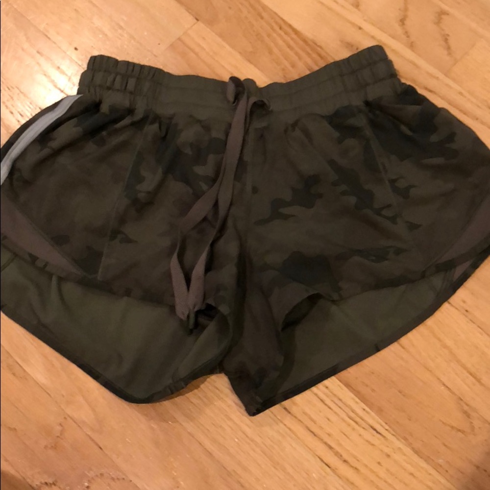 Camo green Lululemon Shorts